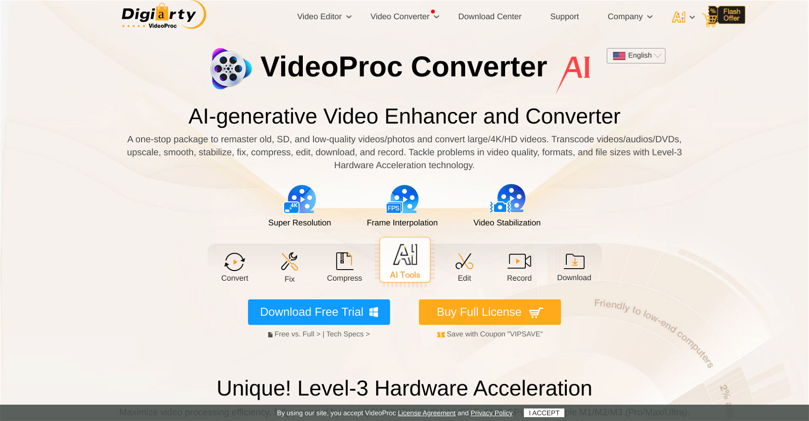 VideoProc Converter website