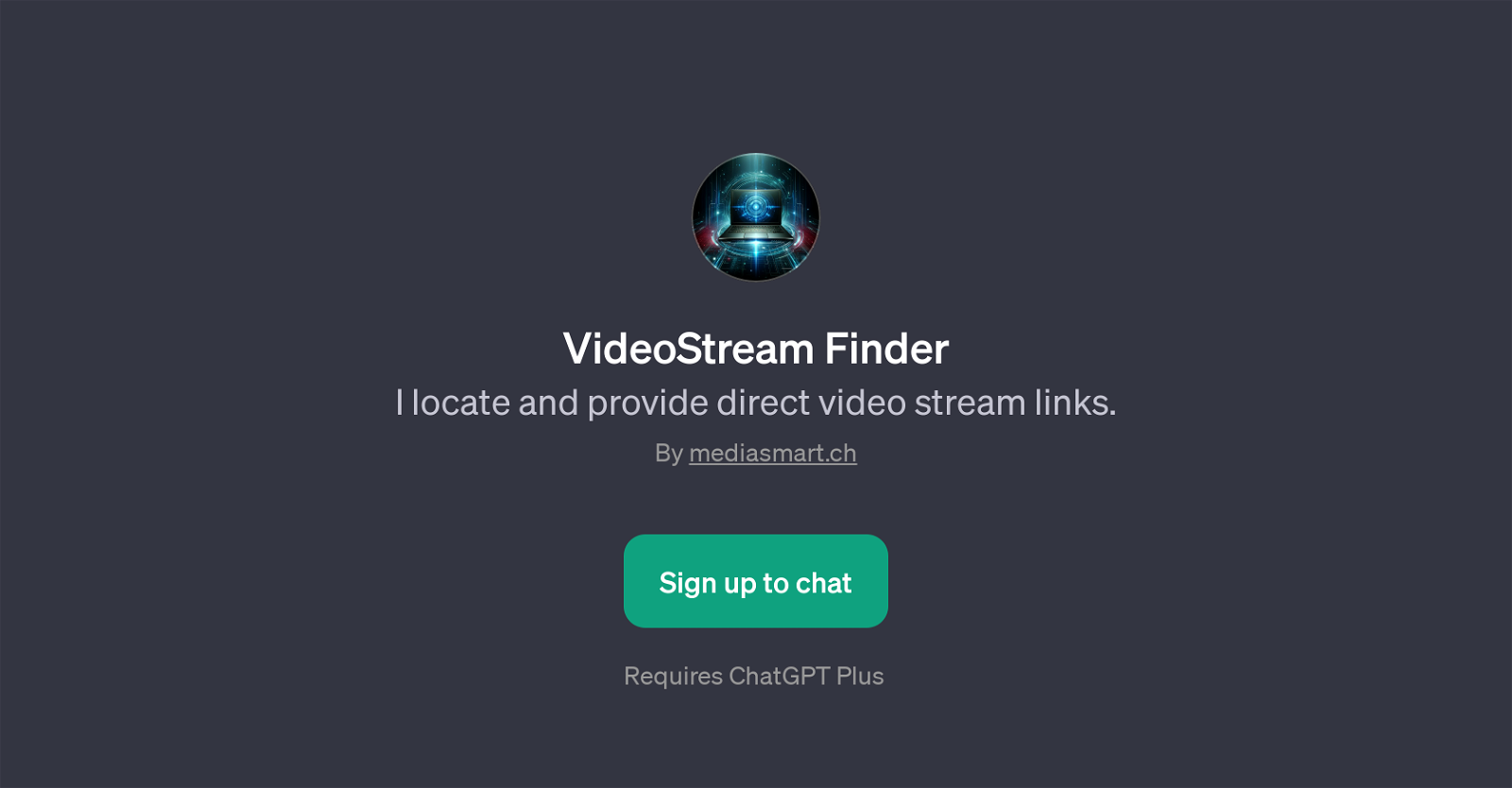 VideoStream Finder website