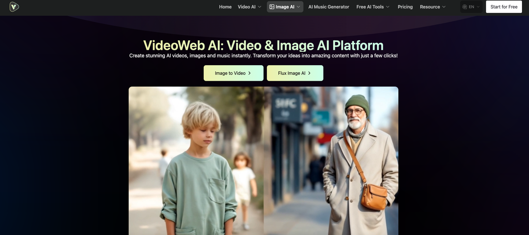 VideoWeb AI | Video to Video website