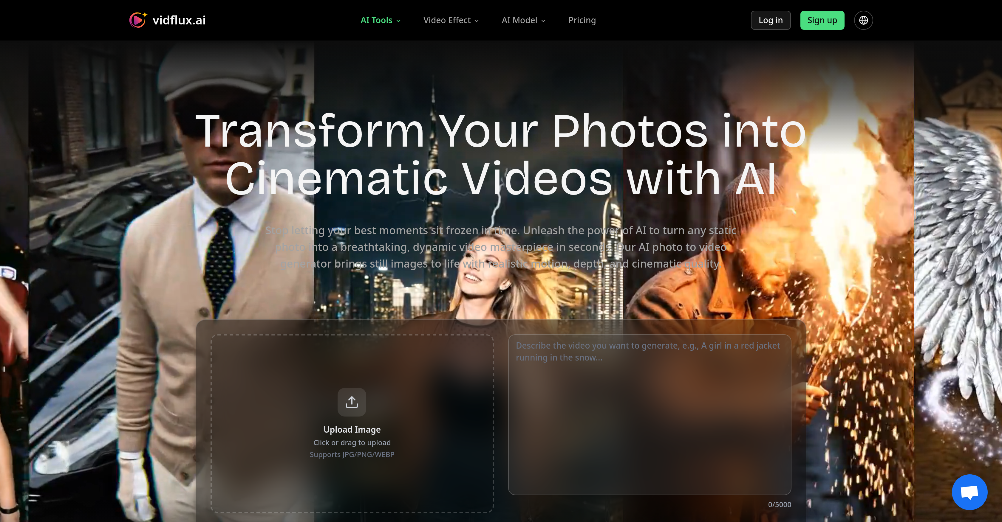 VidFlux:照片转电影感视频的 photo-to-video 工具