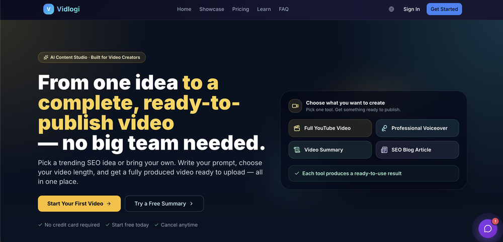Vidlogi website