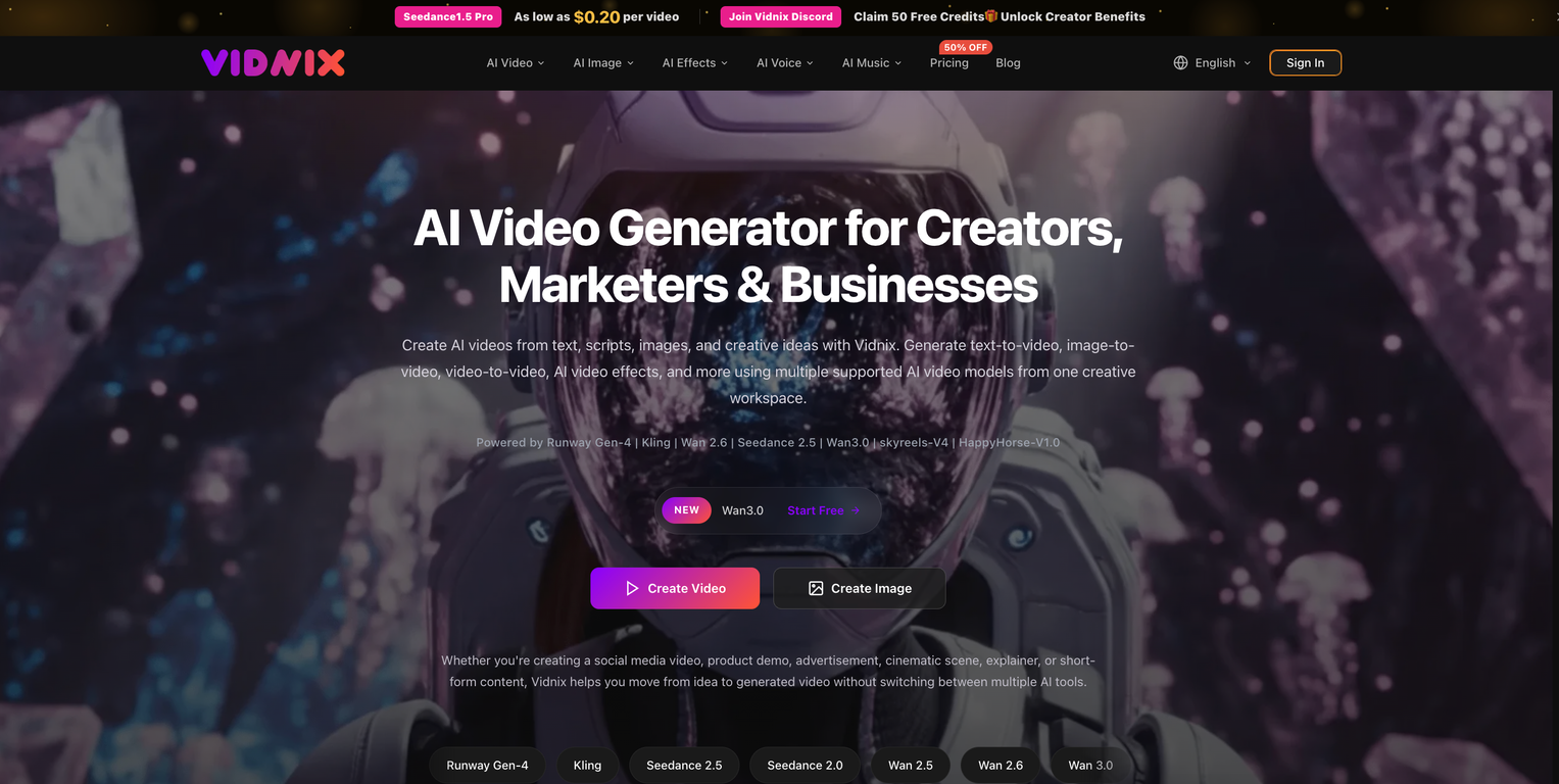 Vidnix | AI Image to Video Generator - AI Tool For Image to video