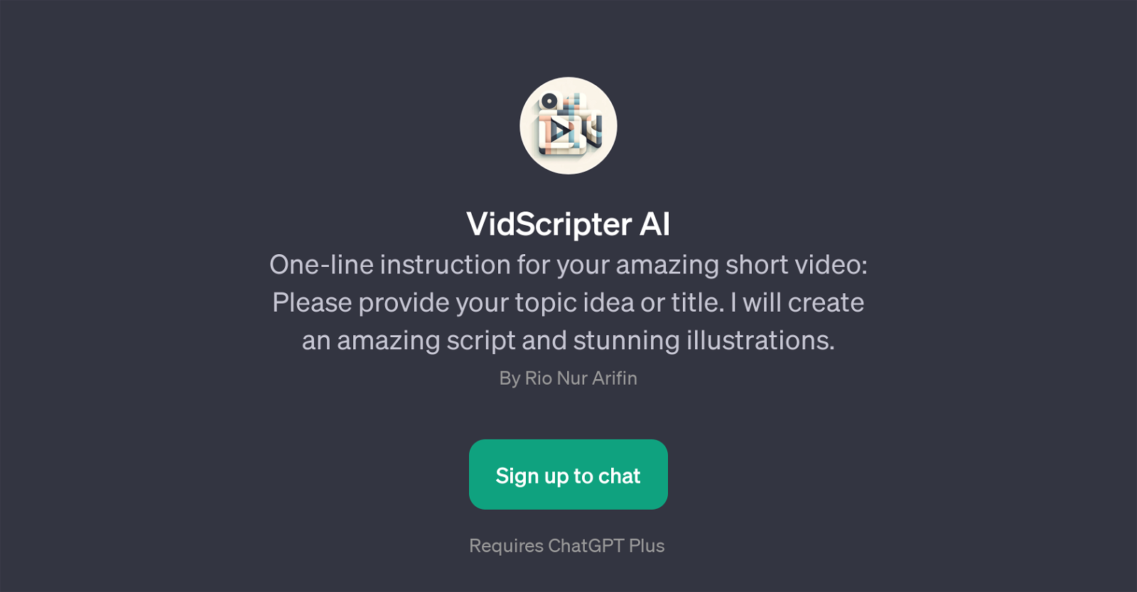 VidScripter AI website