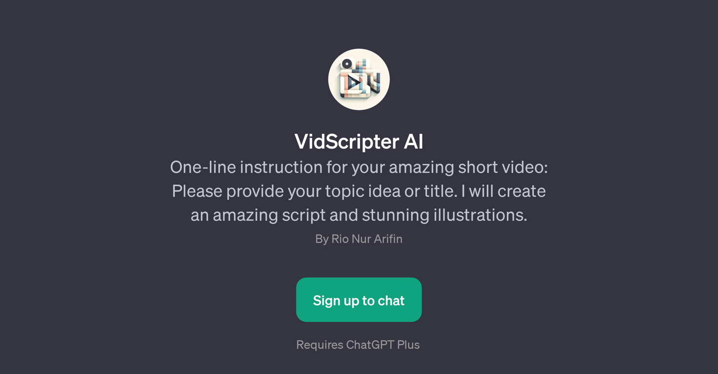 VidScripter AI website