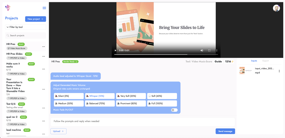Vidsembly | Video Music-Score website