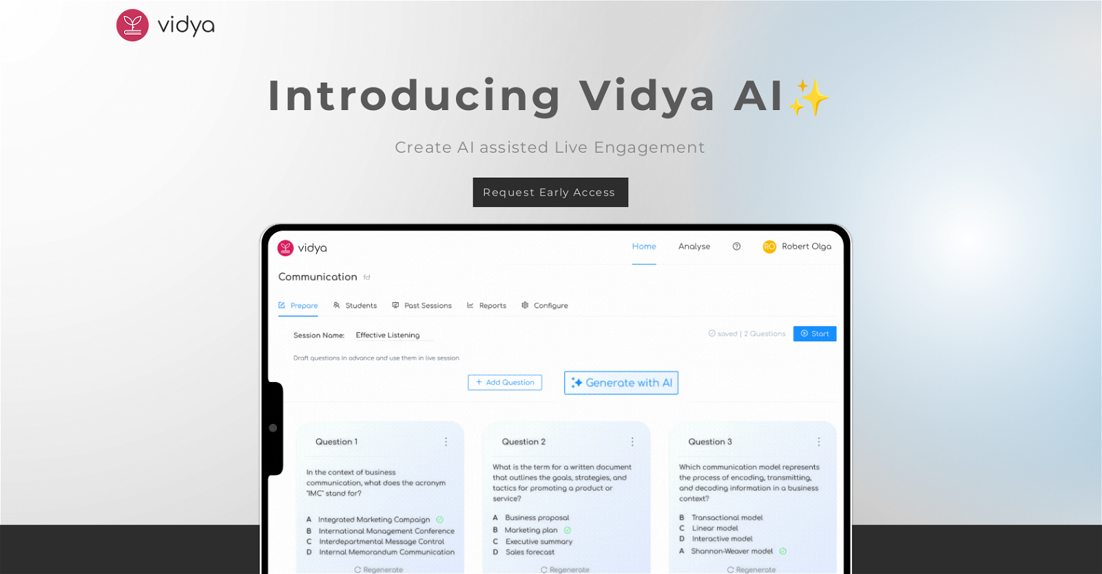 Vidya  website