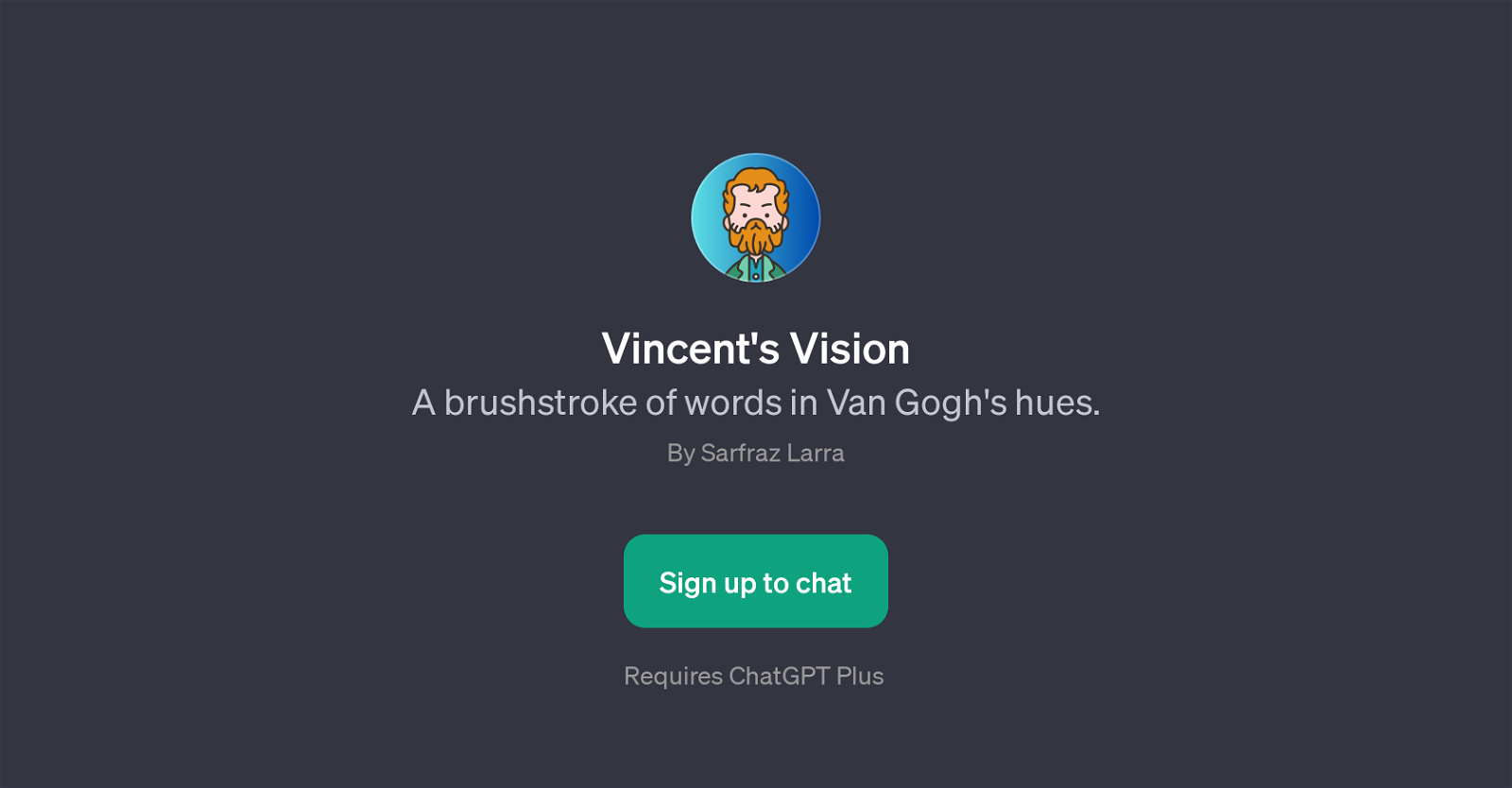 Vincent's Vision website