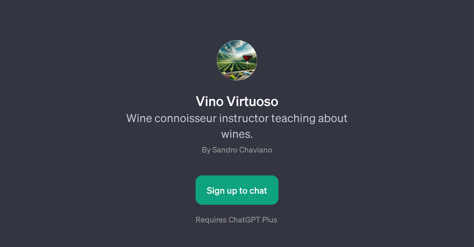 Vino Virtuoso website