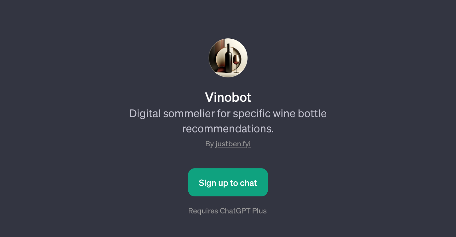 Vinobot website