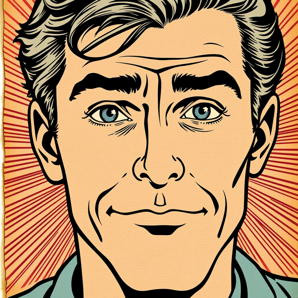 Vintage Comic Magazine Page — Hyperrealistic MAD / Superhero Style website