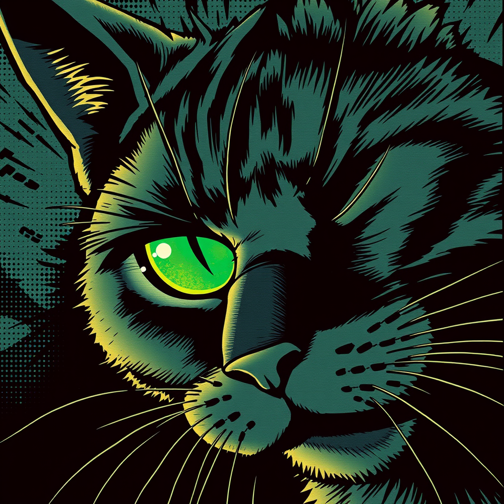 Vintage Comic-Style Close-Up website