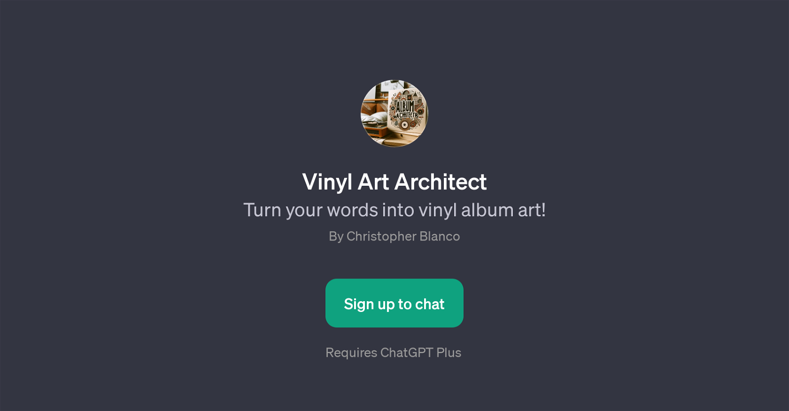 Vinyl Art Architect website