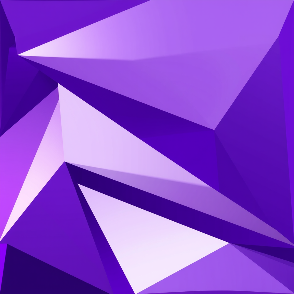 Violet and grey shiny glossy triangles abstract geometry background website