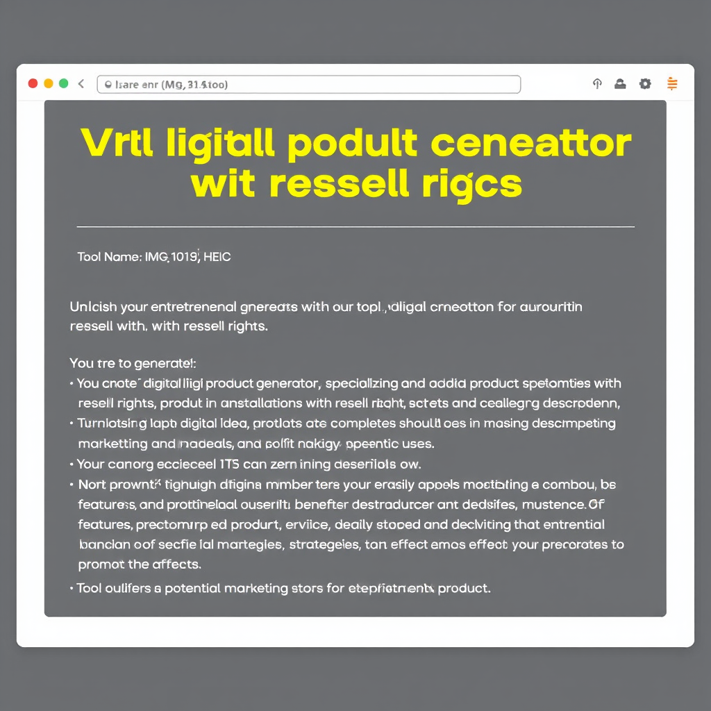 Resell Rights Software Viral digital product creator with resell rights - (Free, No Signup AI ...