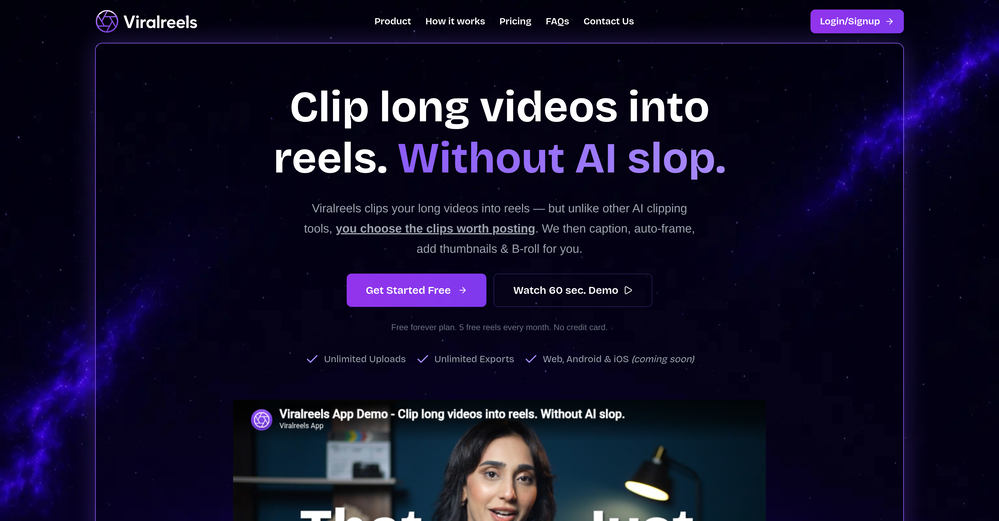 ViralReels website