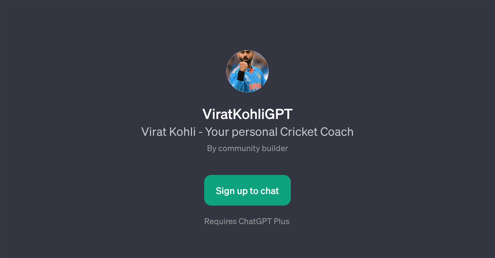 ViratKohliGPT website