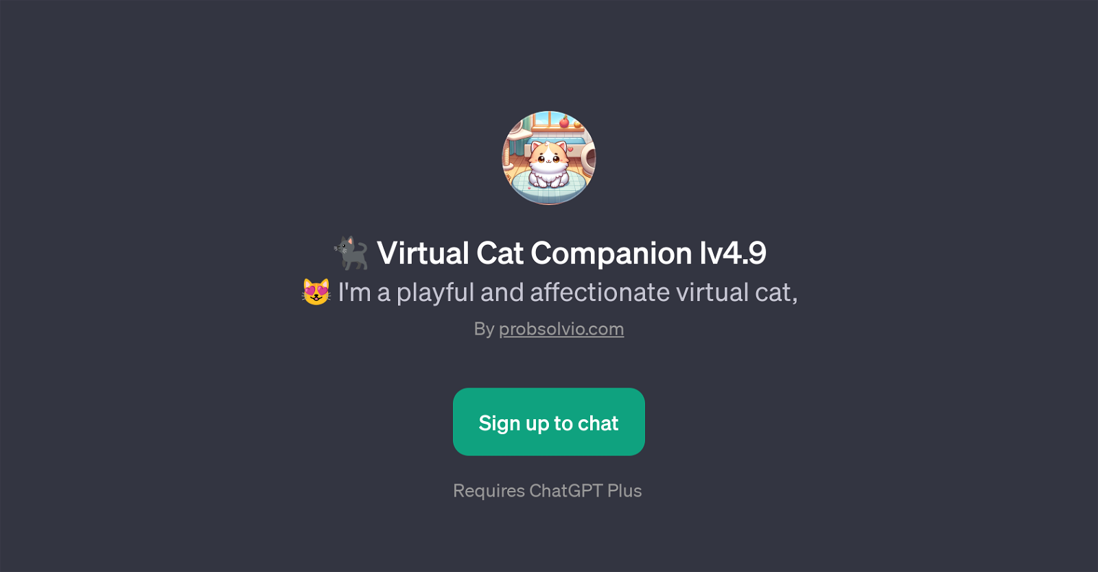 Virtual Cat Companion lv4.9 website