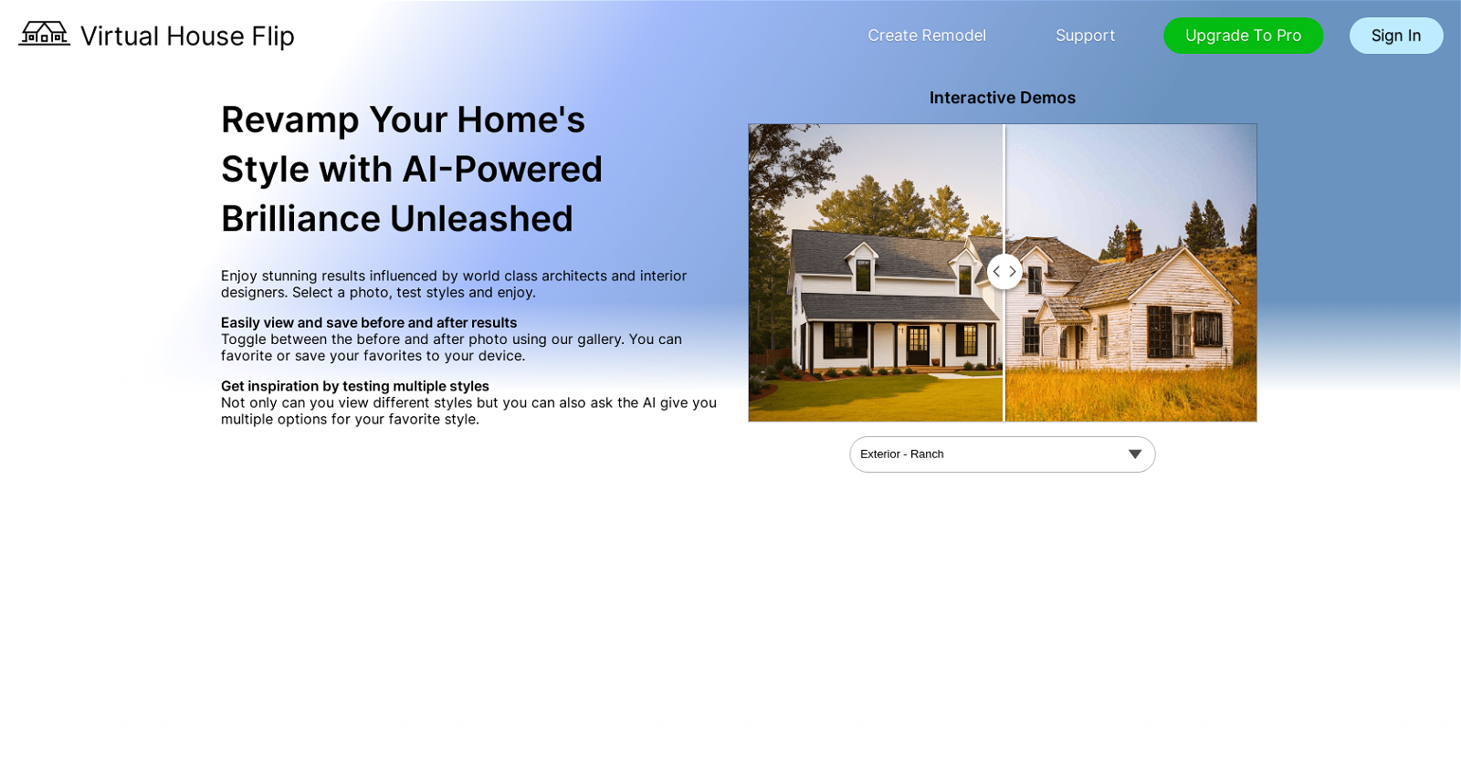 Virtual House Flip website