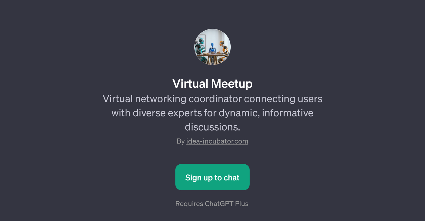 Virtual Meetup website