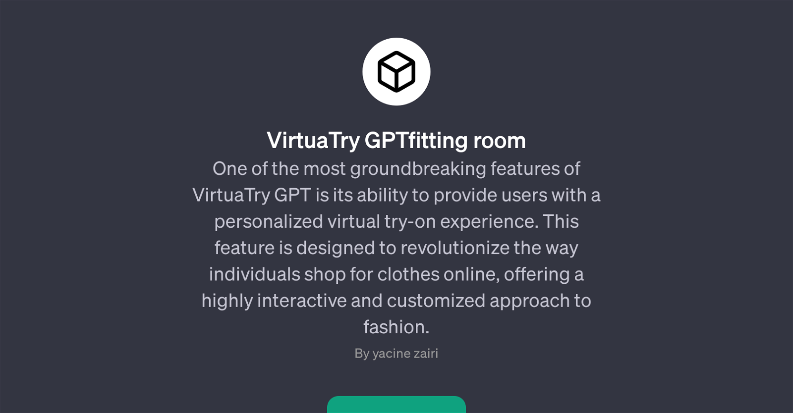 VirtuaTry GPTfitting room website