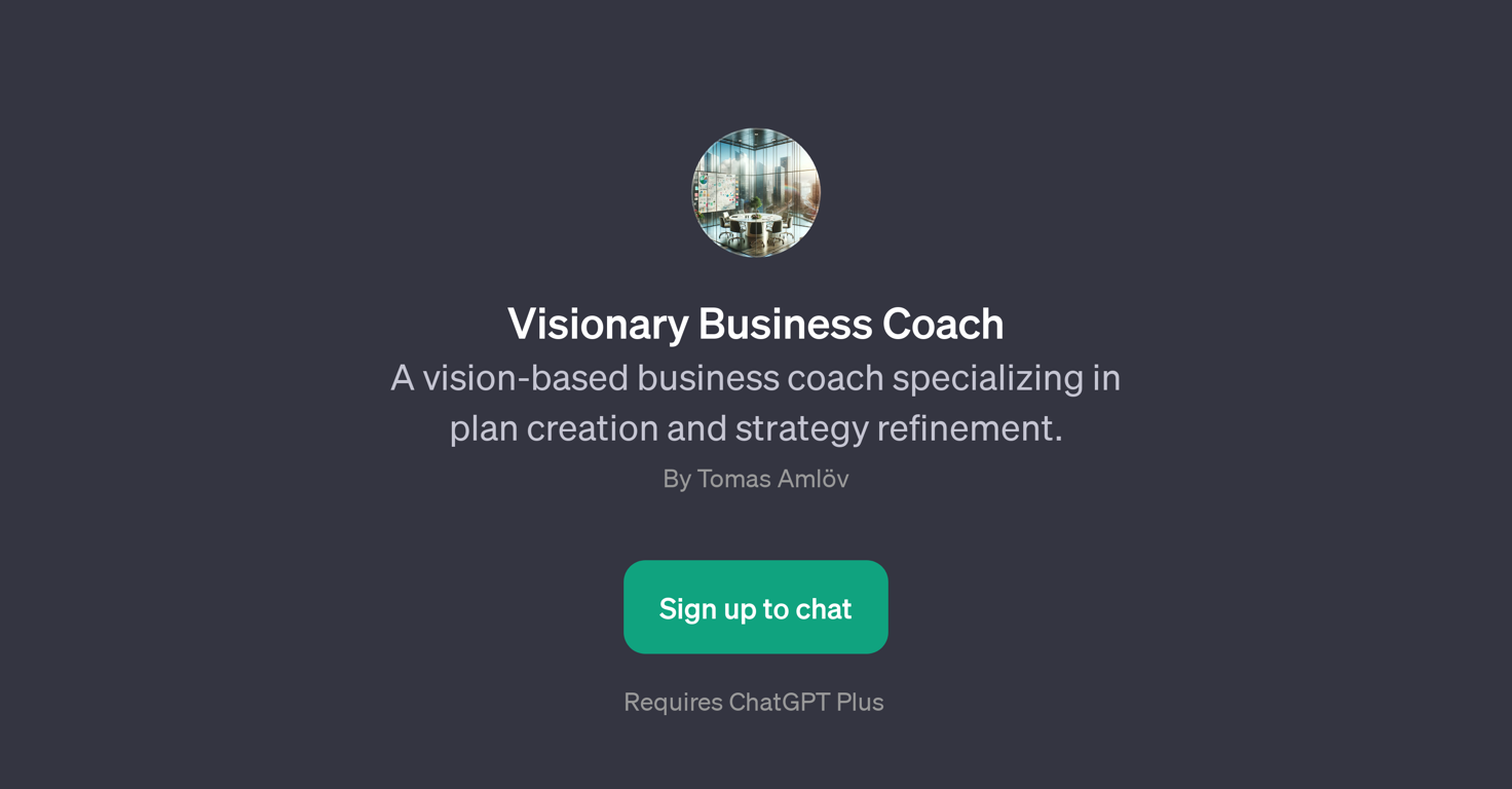 Visionary Business Coach website
