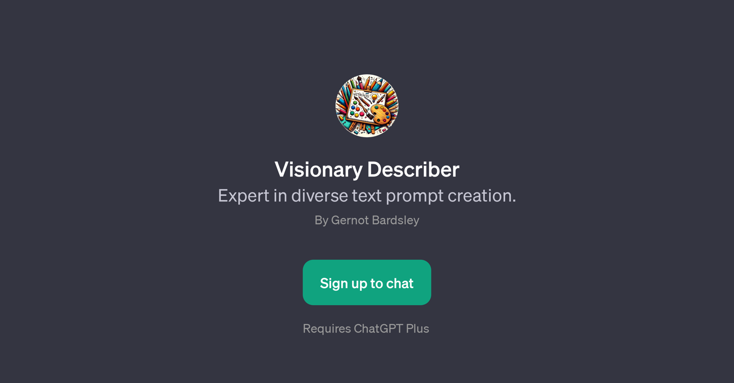 Visionary Describer website