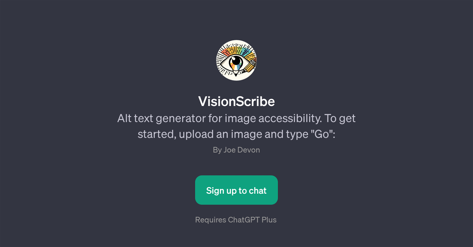 VisionScribe website
