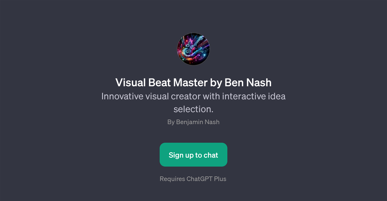 Visual Beat Master by Ben Nash website