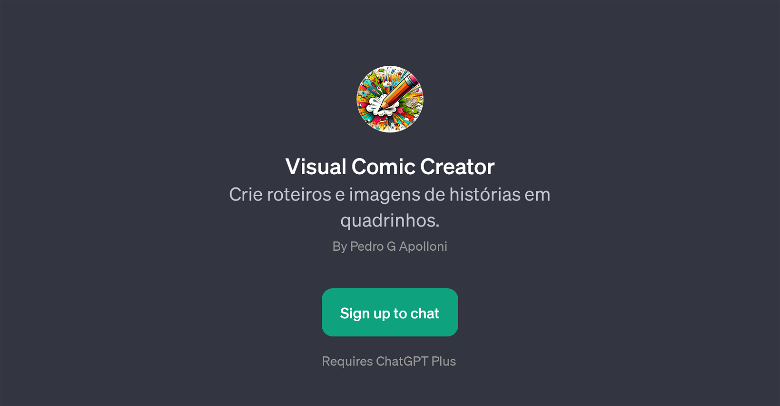 Visual Comic Creator website