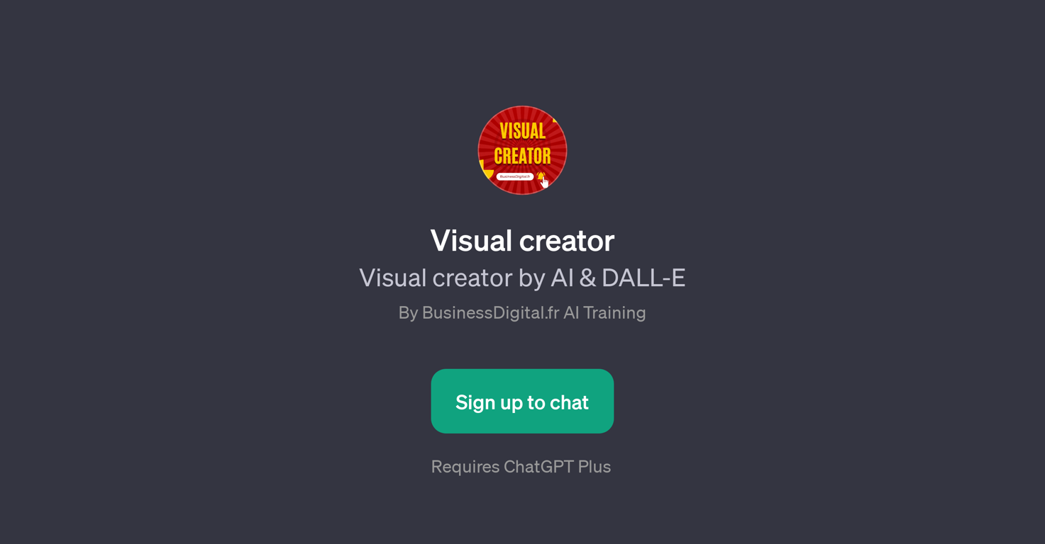 Visual Creator website