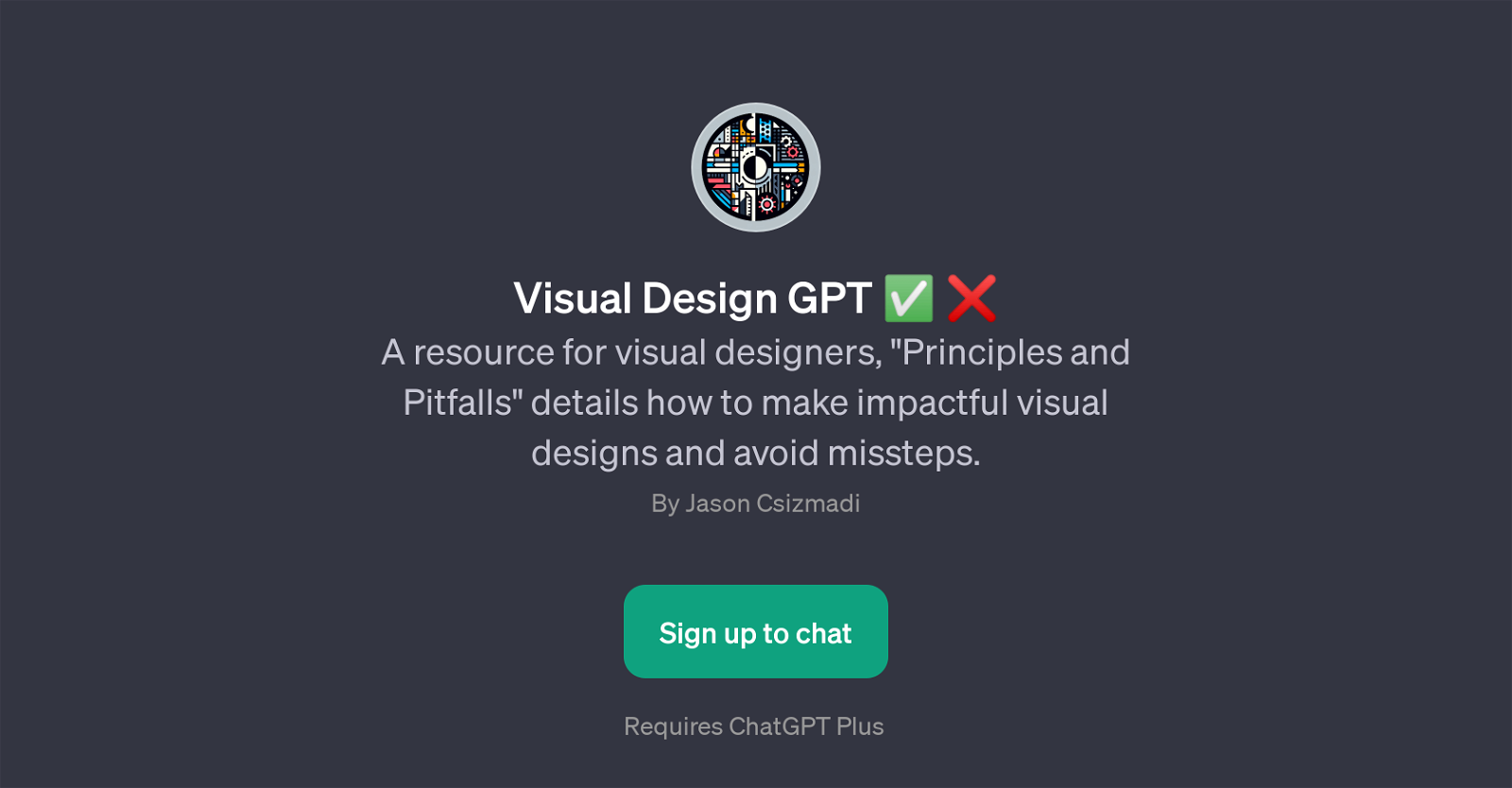 Visual Design GPT website