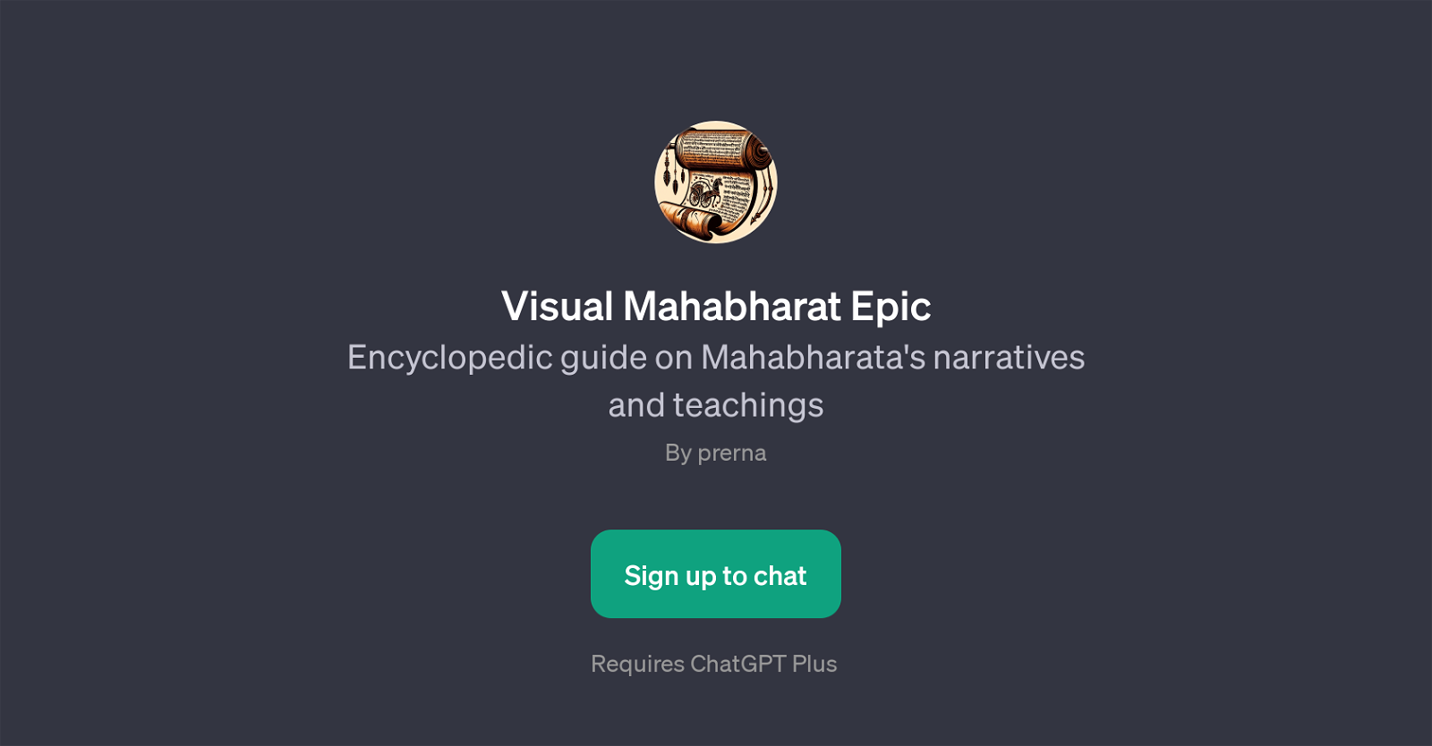 Visual Mahabharat Epic website