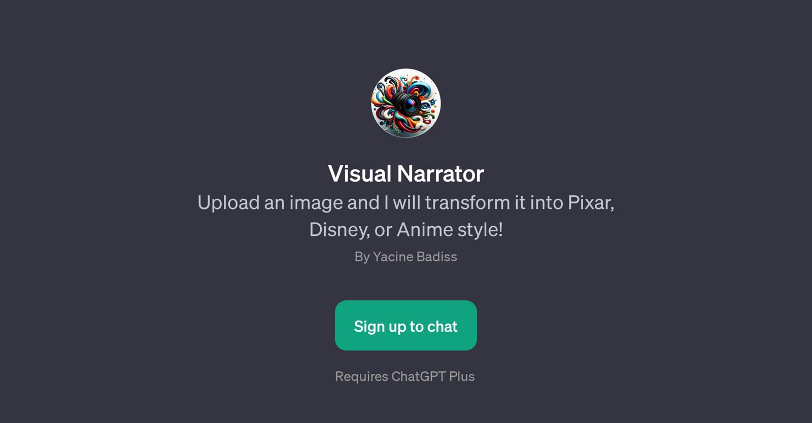Visual Narrator website