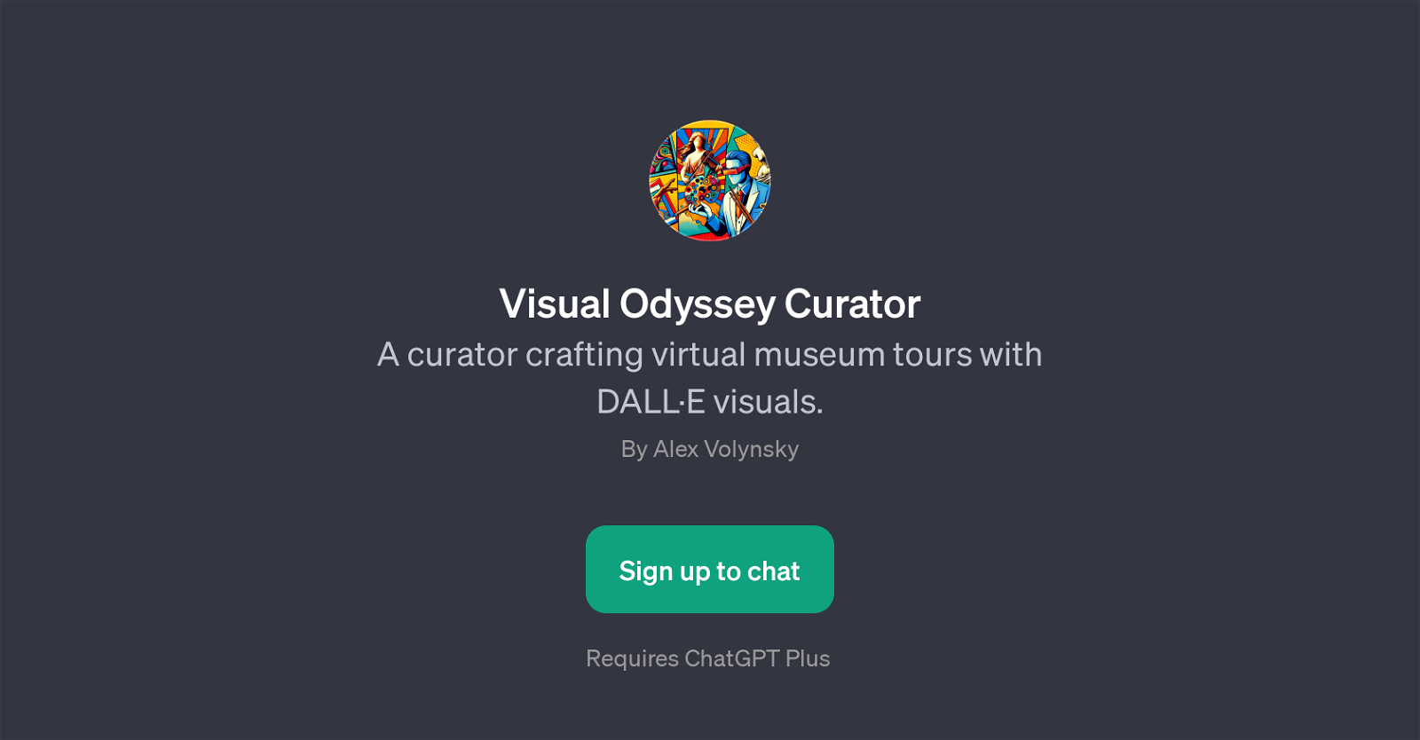 Visual Odyssey Curator website