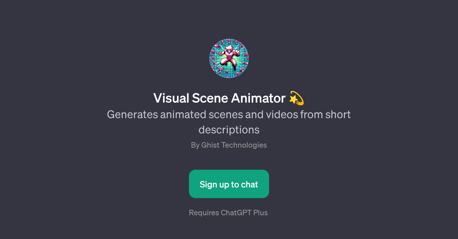 Visual Scene Animator website