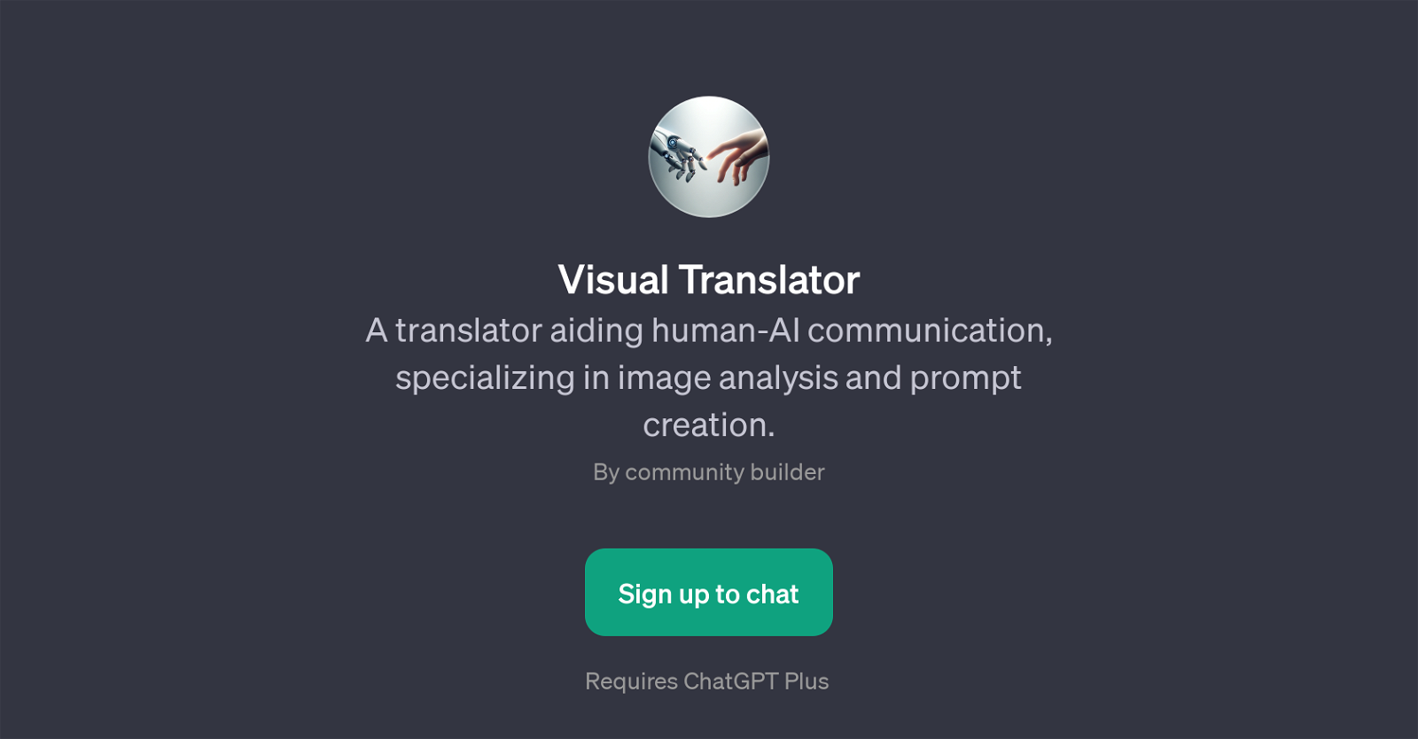 Visual Translator website
