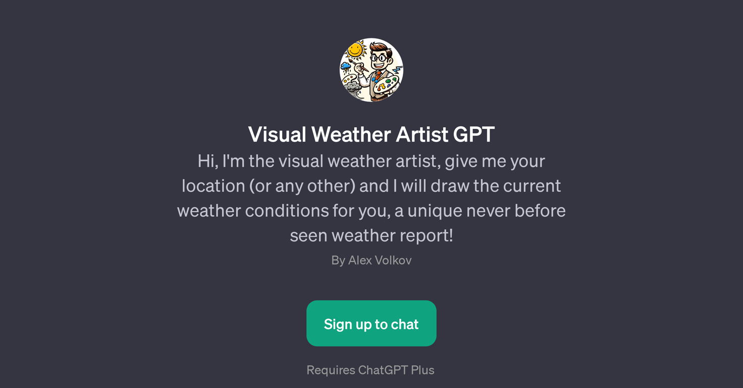 Visual Weather Artist GPT website