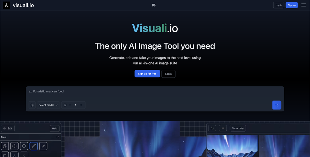 Visuali website