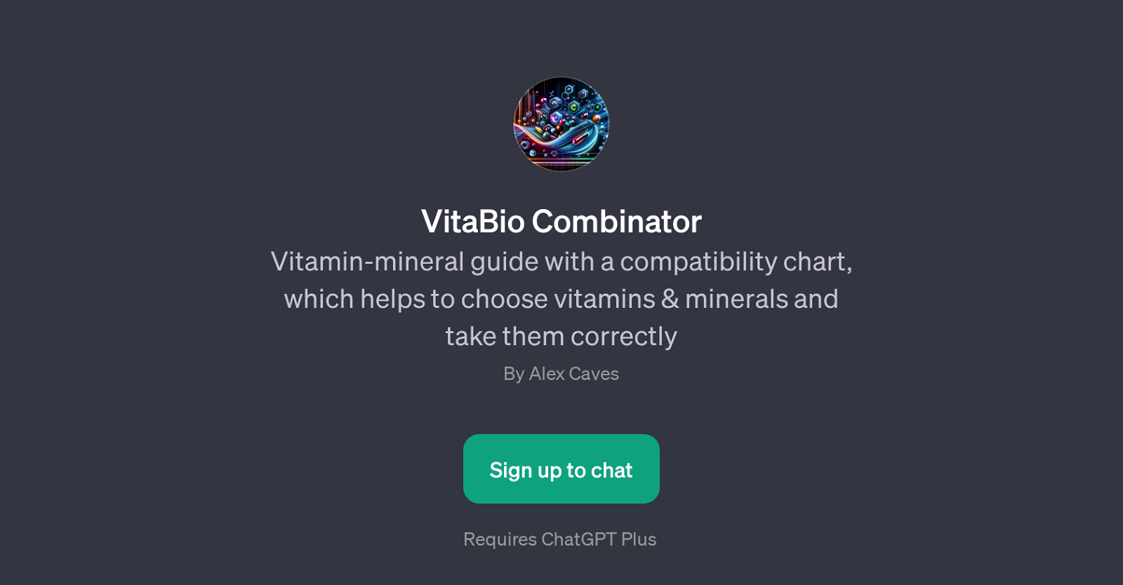 VitaBio Combinator website