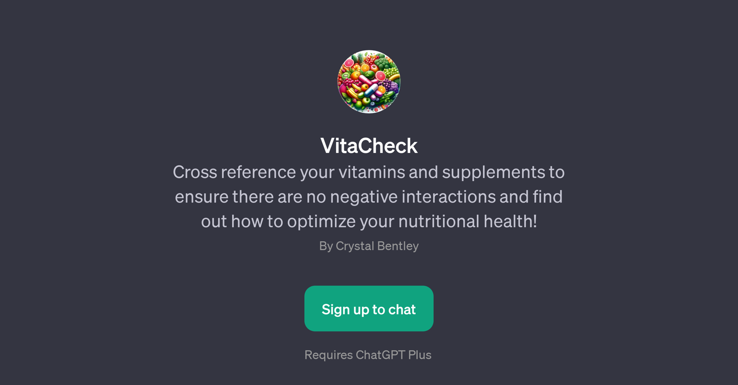 VitaCheck website