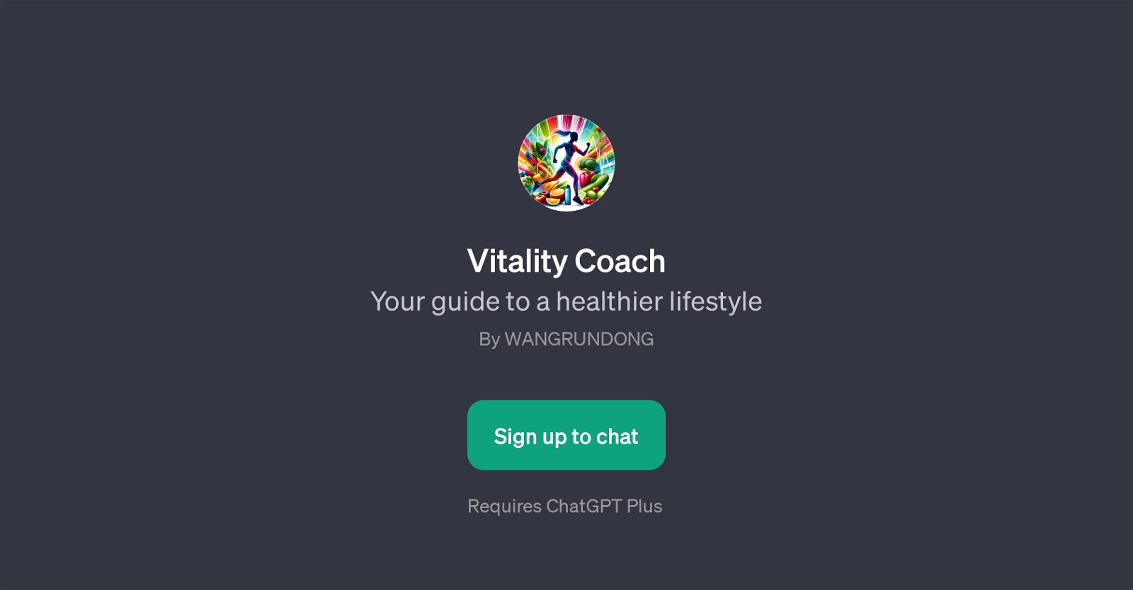 Vitality Coach website
