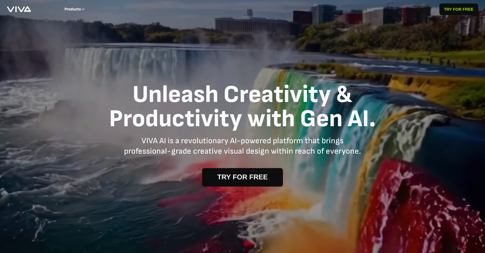 Viva AI website
