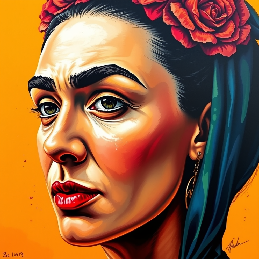 Vivid Half-Portrait – A Striking and Expressive Tribute website