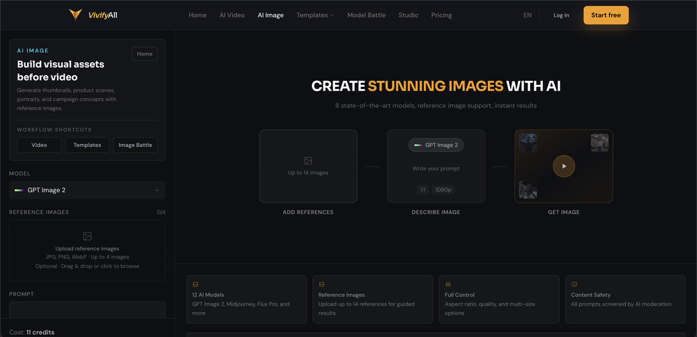 VivifyAll | Image Generator website