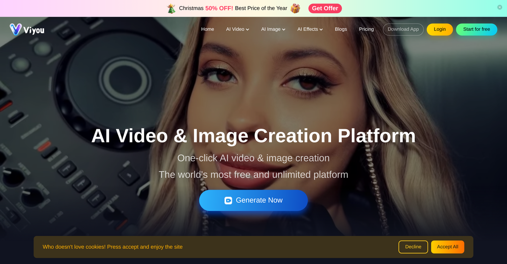 Viyou AI website