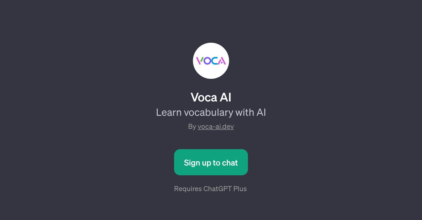 Voca AI website