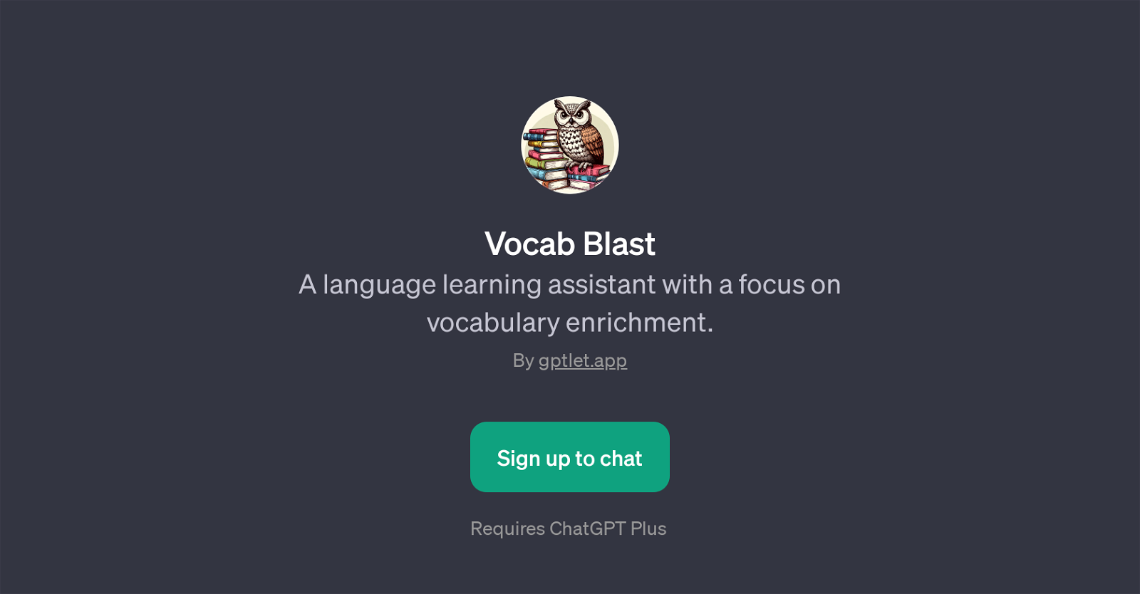 Vocab Blast website