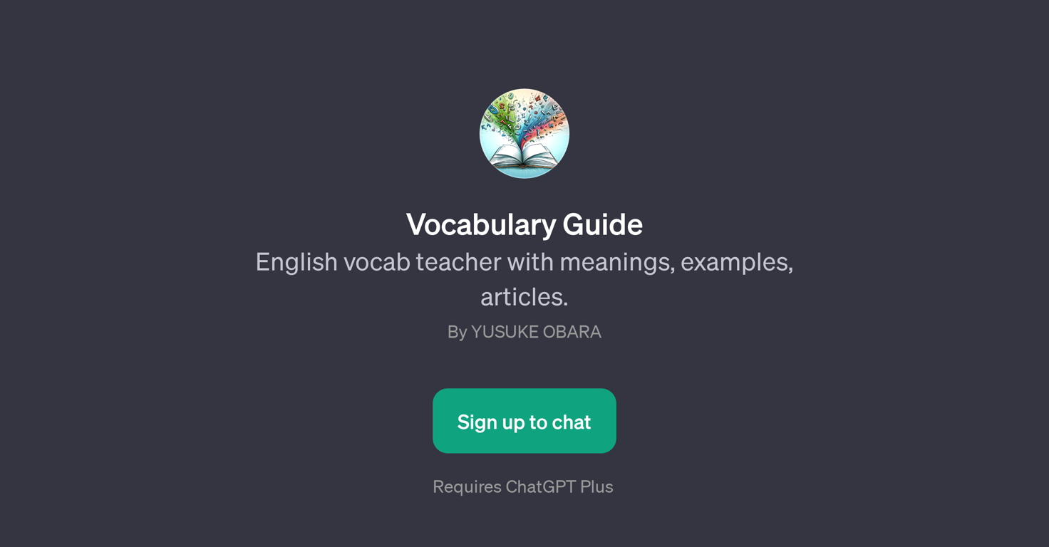 Vocabulary Guide website