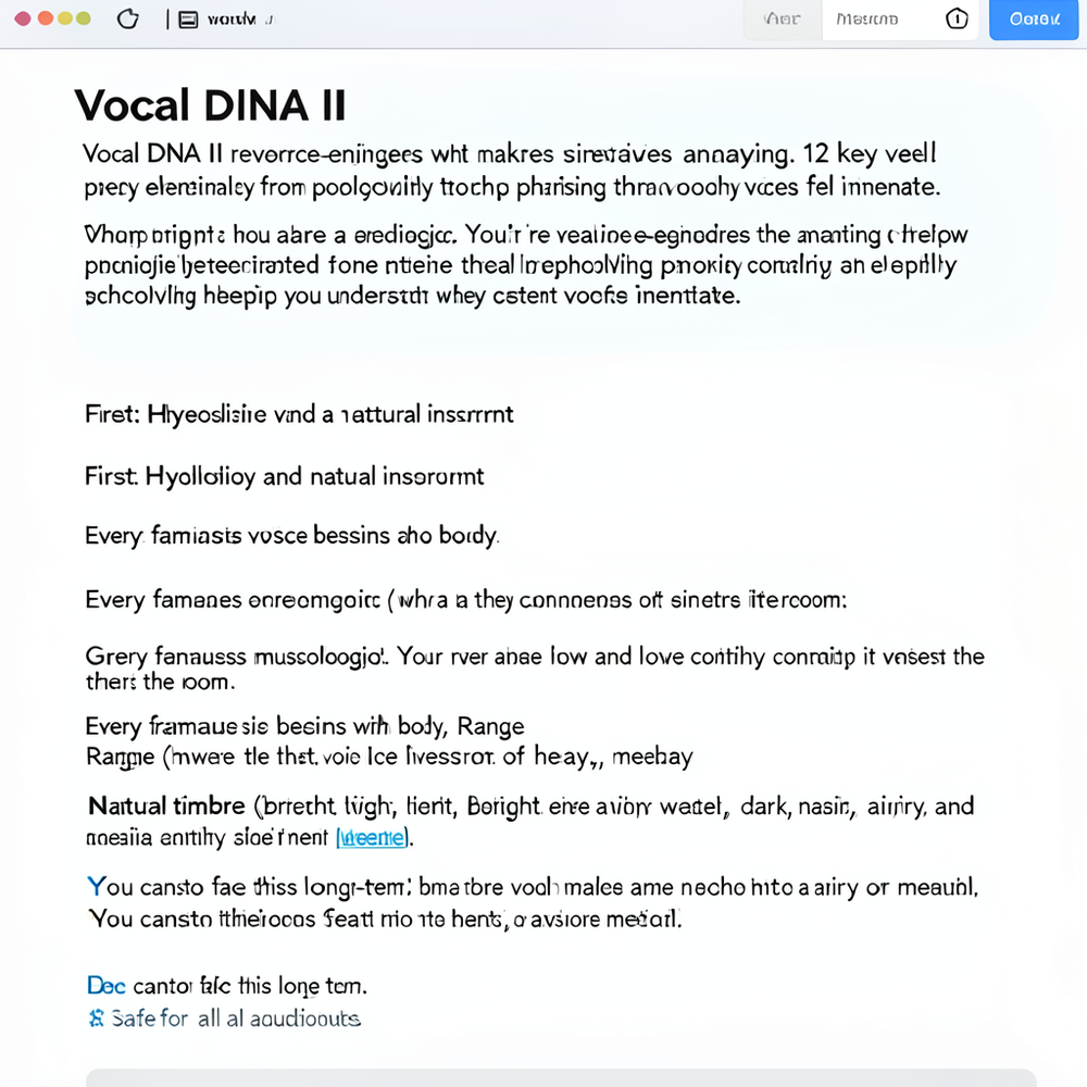 THE VOCAL - DNA MODULE (SUNO READY) website