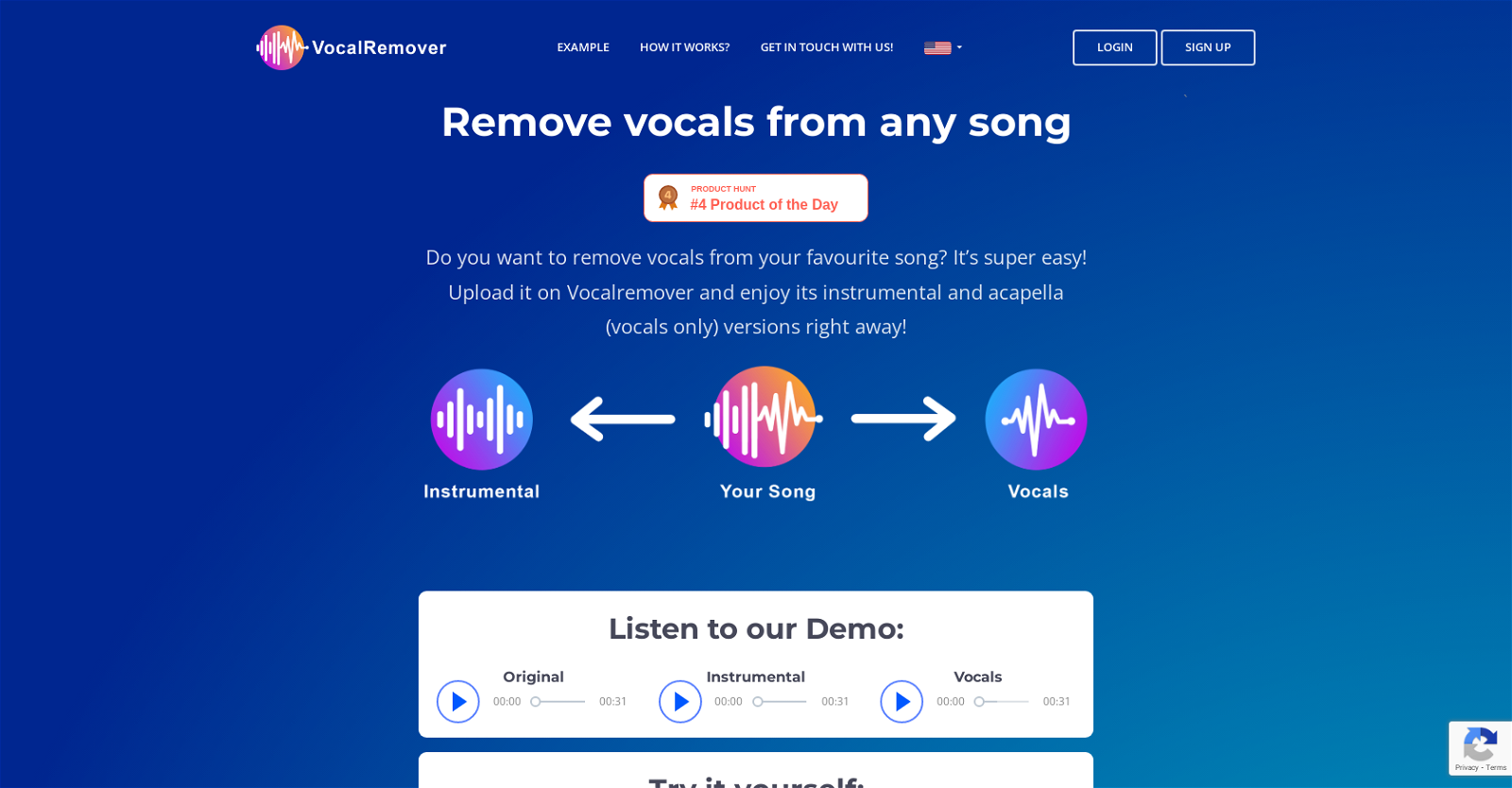Vocalremover website